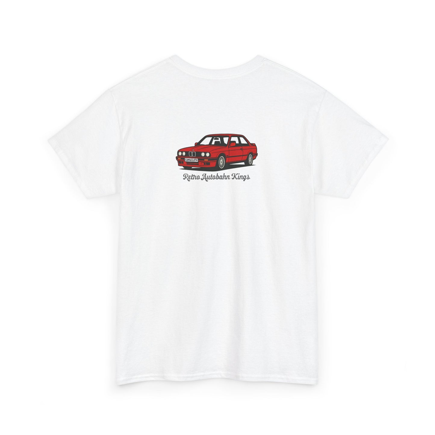 BMW E30 3 Series - 100% Cotton T Shirt - 'Retro Autobahn Kings Collection'