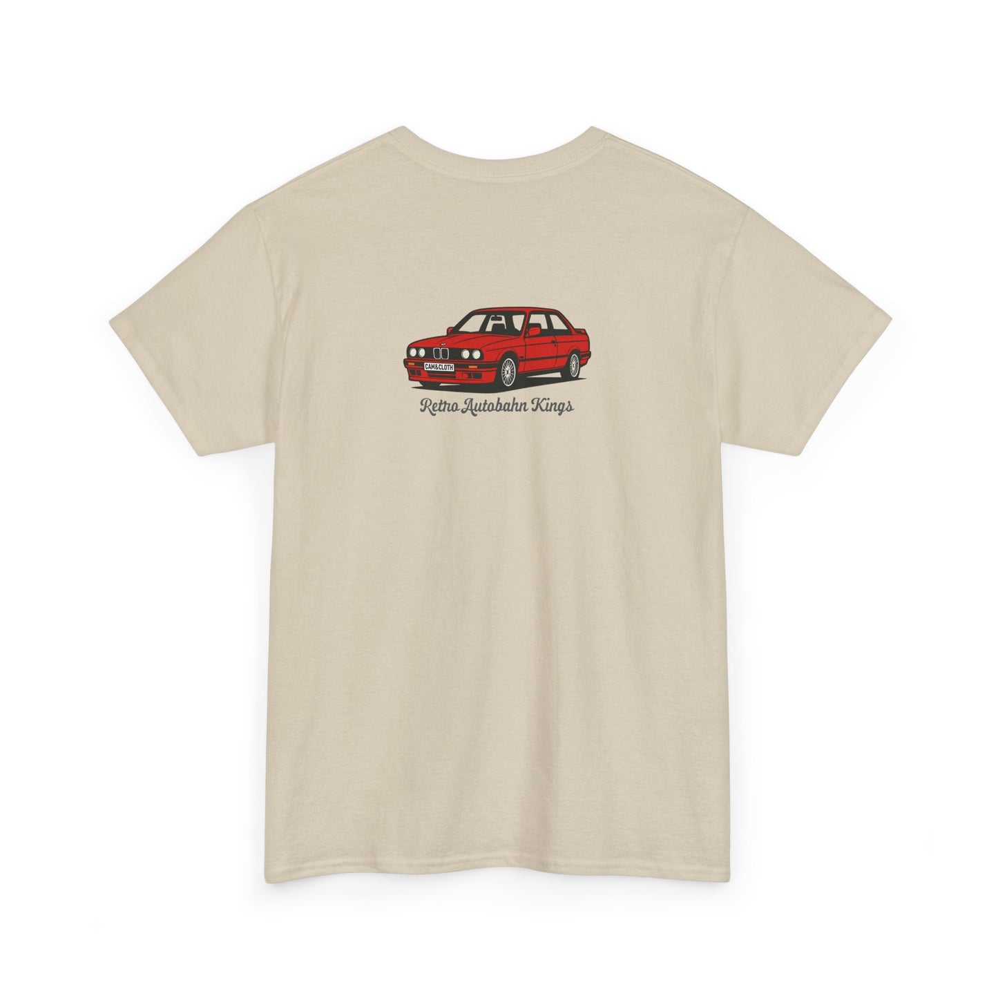 BMW E30 3 Series - 100% Cotton T Shirt - 'Retro Autobahn Kings Collection'